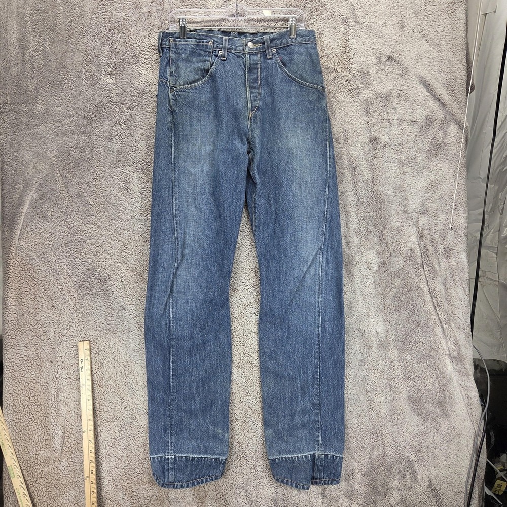 Vintage Levis Engineered Jeans Mens 32x36 Blue Twisted Medium Wash Button Fly